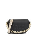 Mini Bandolera Medialuna Kaos Icon Negra-Beige Mini Bandolera Medialuna Kaos Icon Negra-Beige